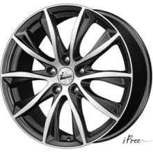 R18 5x112 7,5J ET35 D66,6 iFree Каzантип (КС684-01) Блэк Джек