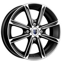 R14 4x100 5J ET43 D60,1 K&K Флэш (КС697M) алмаз чёрный