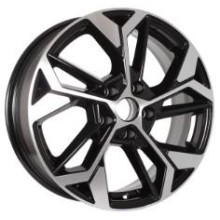 R17 5x112 6,5J ET38 D57,1 K&K КС1062 (ZV 17_Tiguan) алмаз чёрный