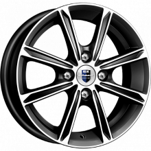 R14 4x100 5J ET35 67,1 K&K Флэш (КС698) алмаз черный